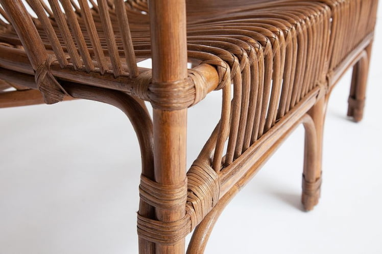 Комплект ( диван + 2 кресла + стол со стеклом ) /с подушками/ ротанг, кр:61х67х78,5см, дв:108х66х78,5см, ст:D60х56,5см, coco brown (коричневый кокос)_1