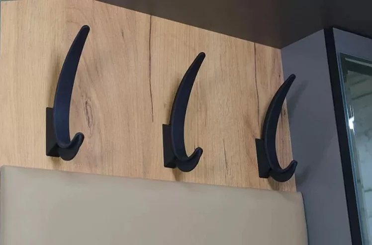 Вешало настенное Ольга-Лофт 6 Дуб Крафт золотой Темно-серый_2