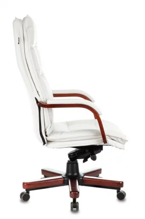 Кресло руководителя Бюрократ T-9927WALNUT Слоновая кость_2