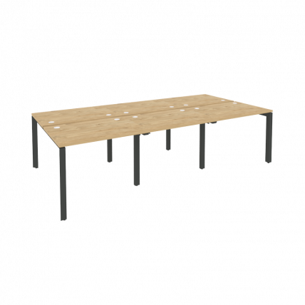 Рабочая станция на П-образном м/к ONIX O.MP-D.RS-6.1.7 Тиквуд Светлый/Антрацит_0