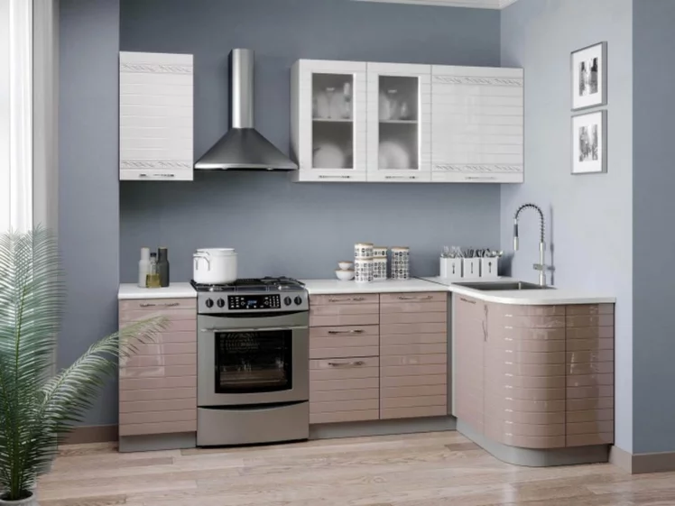 Тумба кухонная окончание 316 радиусная Анастасия ЛД 018.333.000 Капучино_4