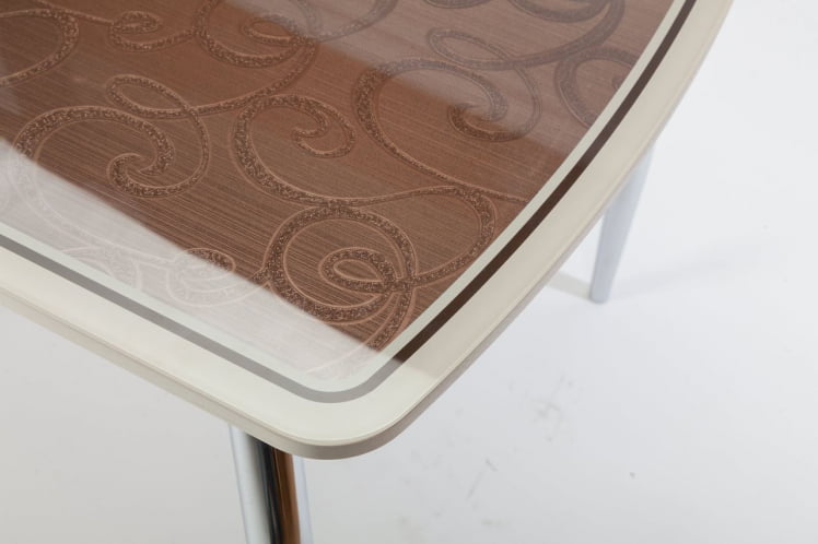 Столешница Чикаго КЗ (6191) крем,завитки бронза_3