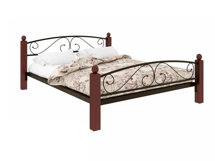 Кровать Вероника Lux Plus 1200х2000 Коричневая_0