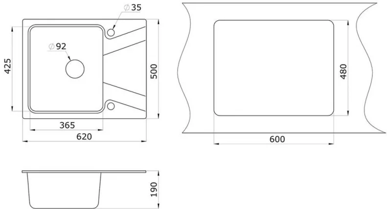 Кухонная мойка ГРАНУЛА 6201 Антик / GRANULA_2
