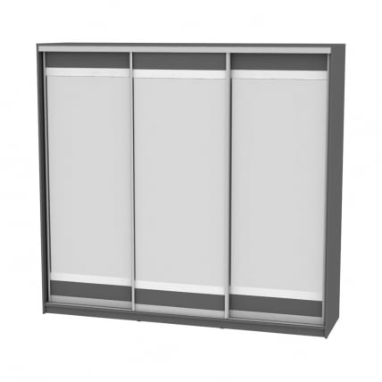 Шкаф-купе B-220х235х60-1(Графит-D10D10D10)_0