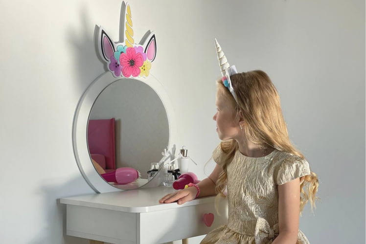 Набор детский Единорожка MK-0020 Белое дерево/белый (плюш)_3