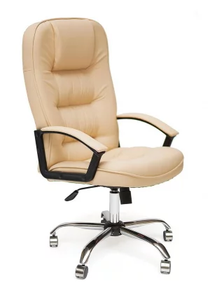 Кресло руководителя CH9944 хром (бежевый 36-34)_0