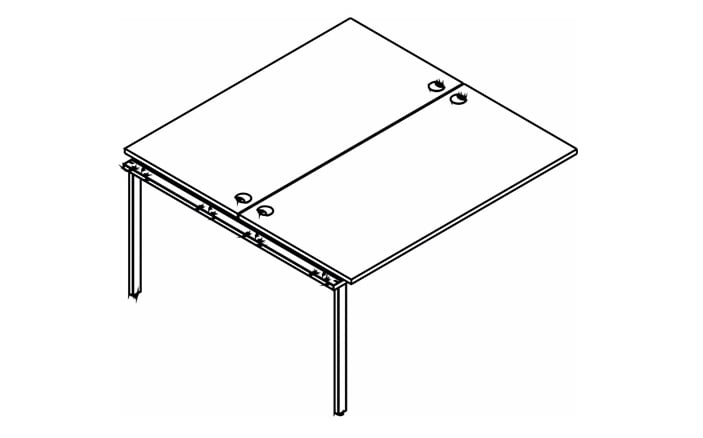 Приставка к рабочей станции XTEN GLOSS XIGWST 1214 Легно Темный_0