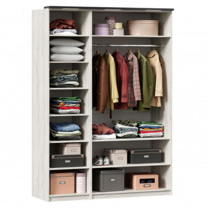 Шкаф трехстворчатый Техно 08 Дуб Крафт белый_1