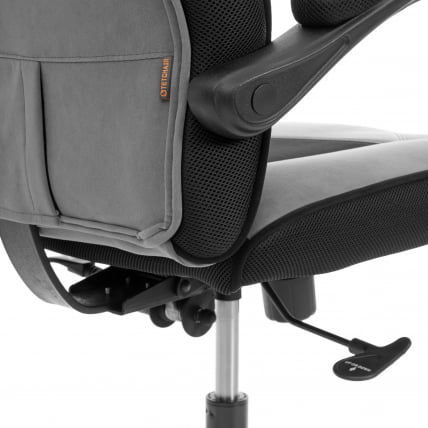 Кресло Арена металБЛ велюр, серый/черный, 29/35 / Arena metalBL_12