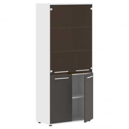 Шкаф комбинированный ЕДИС ЕХCС 85.2 Мокко Белый Белый / EDIS EHCS_1