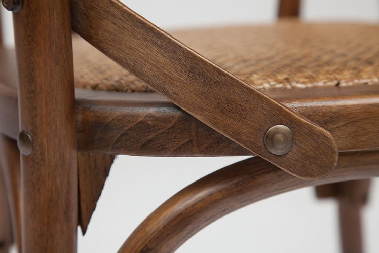 Стул с подлокотниками CROSS (mod.CB2008) дерево береза, 91х55х52см, манго (№4)_4