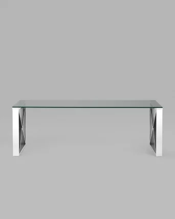 Журнальный стол КРОСС 120x60 Серебро_2