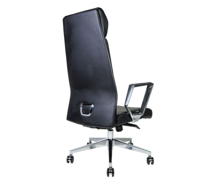 Кресло руководителя Лондон Люкс ZR8637H black leather Черный_3