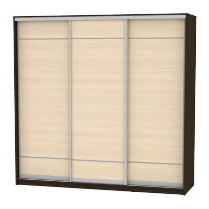 Шкаф-купе B-230х235х60-1(Венге-ДМ-D7D7D7)_0