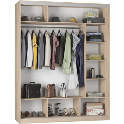 Шкаф-купе B-220х180х60-2(ЯШС-D9D10D9)_1