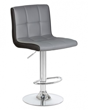 Стул барный DOBRIN CANDY (светло-серый-черный) 2 шт_8