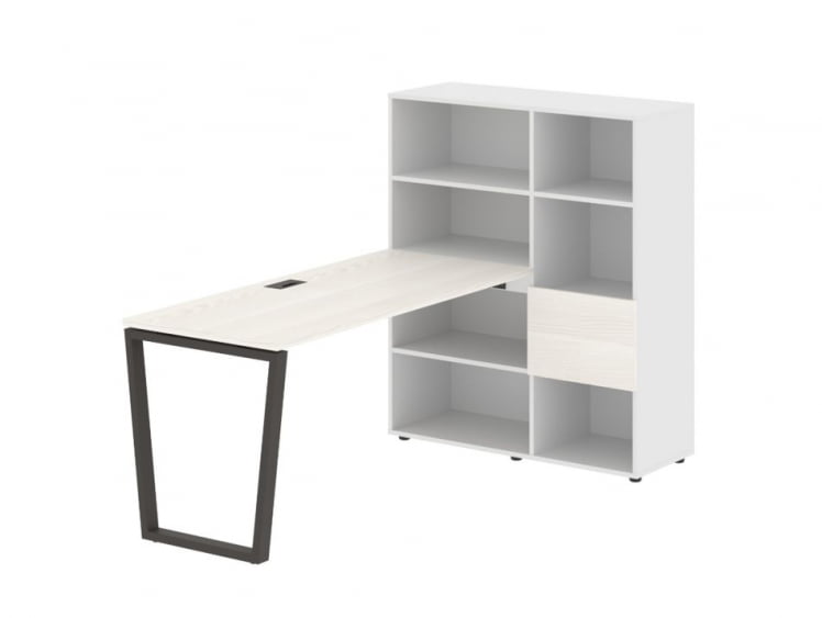 Рабочая станция EDIS EVRST 1115 Ясень Траун Мокко Белый_0