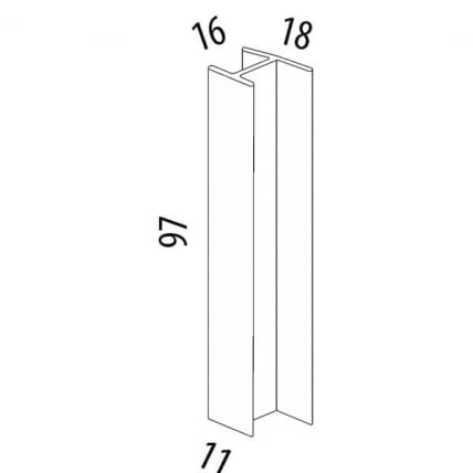 Соединитель для цоколя СЦП1 светло серый_1