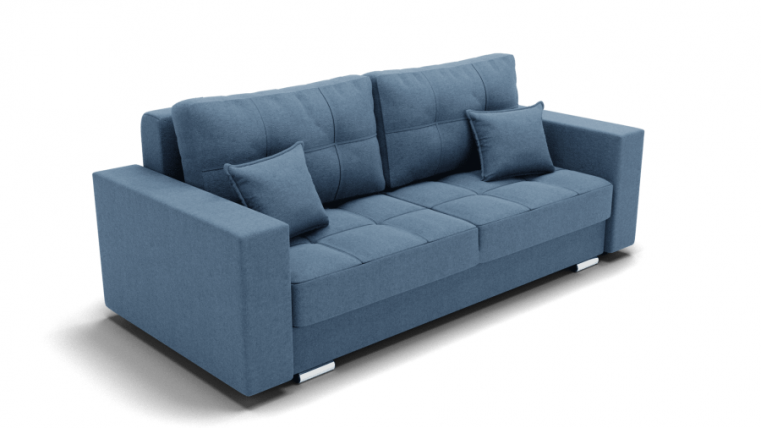 Диван Талисман-1 (ЗР) Цвет фасада: Голубой; Тип: Прямой; Материал фасада: Металл/Велюр_0