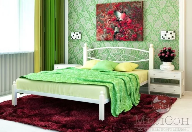 Кровать Каролина Lux 1800х2000 Белая_1