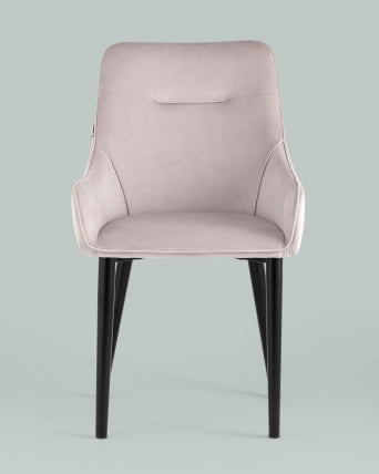Стул Джоан велюр Светло-розовый_3