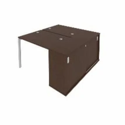 Рабочая станция с опорным шкафом-купе Metal SystemБ.Б.РС-СШК-1.1 Венге/Серый_0