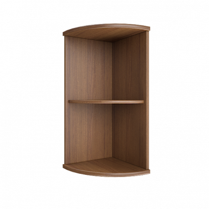 Стеллаж низкий угловой Riva А.УС-3 Орех Гварнери_0