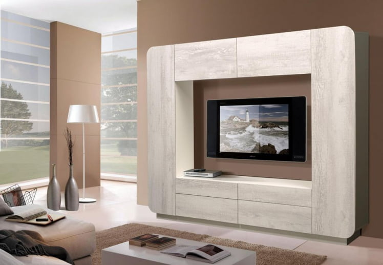 Шкаф многоцелевого назначения Лаванда-2 Белый Бетон пайн_3