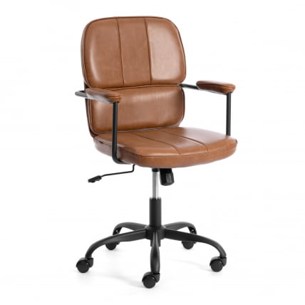 Кресло ALPHA иск. кожа, Brown (коричневый)_0