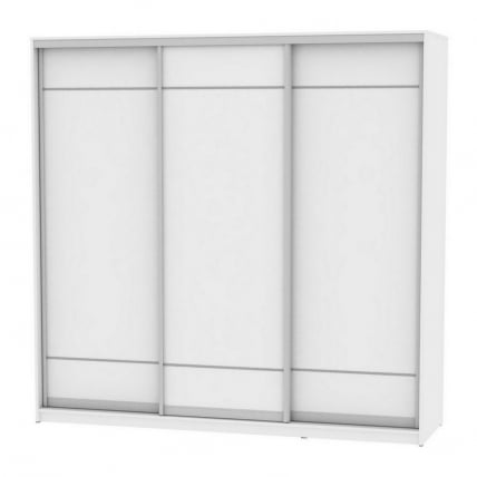 Шкаф-купе B-230х235х60-1(Белый-D7D7D7)_0