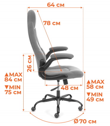 Кресло геймерское BAZUKA metalBL велюр, синий, 32_16