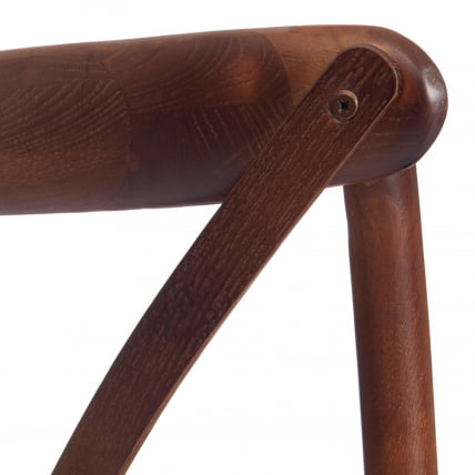 Стул CРОСС (мод.CБ2001) дерево береза, 49.5*53.5*87, Темный Орех (№5) / CROSS (mod.CB2001)_9