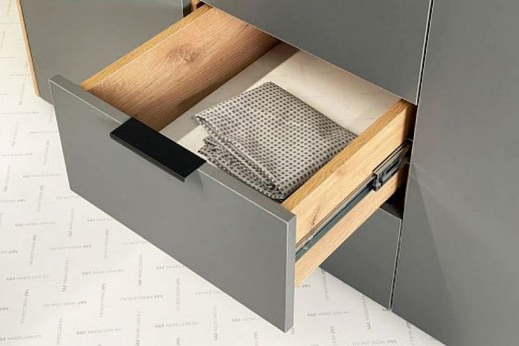 Шкаф трехдверный Адам MSA-04 дуб крафт золотой/графит_5