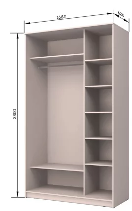 Шкаф-купе Хит-23-17-15 Ясень шимо светлый_2