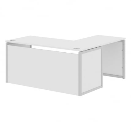 Стол письменный угловой левый XTEN-QP XQPCT 1615H L Белый Серый_0