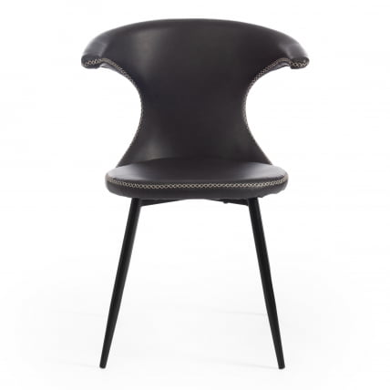 Стул FLAIR (mod. 9020) экокожа/металл, 60 х 56 х 78 см , серый 22/черный_4