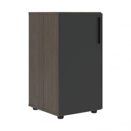 Шкаф-колонка с глухой малой дверью (левый) VELION VLCS 40.1 L Яшма черный Дуб Сильвер_0