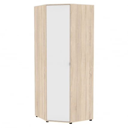 Шкаф распашный Алиса(H6) 2230х854х854 с торцевой ручкой (ДСС-Белый)_0