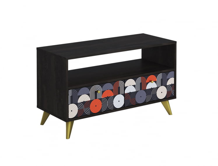 Тумба консольная ТМ-005 АРТ Угольный камень/VINIL_0