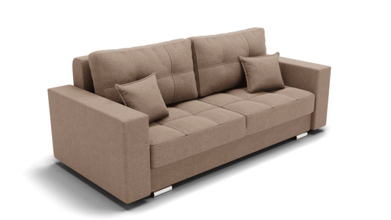 Диван Талисман-1 (ЗР) Цвет фасада: Светло коричневый; Тип: Прямой; Материал фасада: Металл/Велюр_0