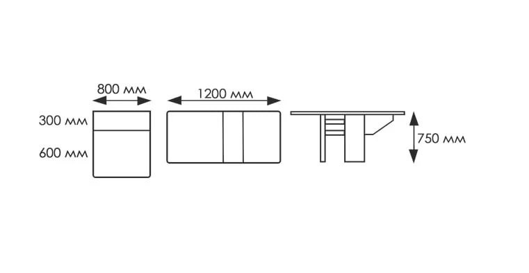 Стол-тумба с 2 ящ. в разборе 1 кат. 4137 Касабланка ЛДСП дуб выбеленный_3