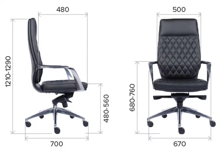 Кресло для руководителя Everprof Roma Экокожа Черный_3