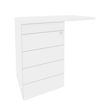 Тумба приставная (TIP-ON) (универсальная л/пр) ONIX O.TPU-4 TIP Белый Бриллиант_0