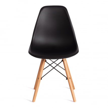 Стул CINDY (EAMES) (mod. 1801) дерево бук/металл/сиденье пластик, 45x51x82 см, Black (черный)_4