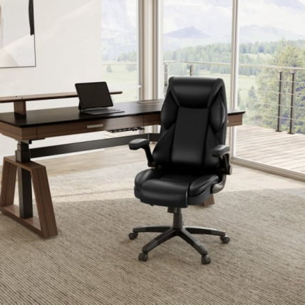 Эргономичное компьютерное кресло Еурека ОC11-Б, черное / Eureka OC11-B,_3