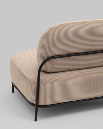 Диван Стоун велюр рельефный бежевый_2