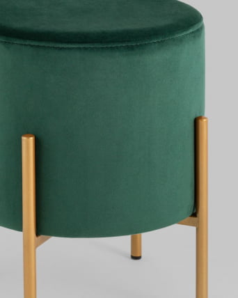 Пуф Кейси велюр Зеленый_3