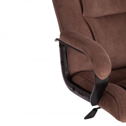 Кресло БЕРГАМО хром (22) флок , коричневый, 6 / BERGAMO_8