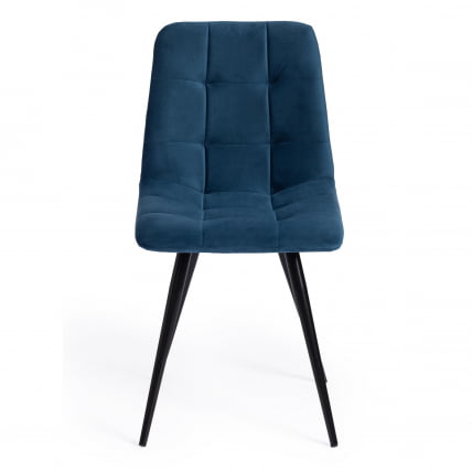 Стул CHILLY (mod. 7095) ткань/металл, 45x53х88 см, высота до сиденья 50 см, синий barkhat 29/черный_4